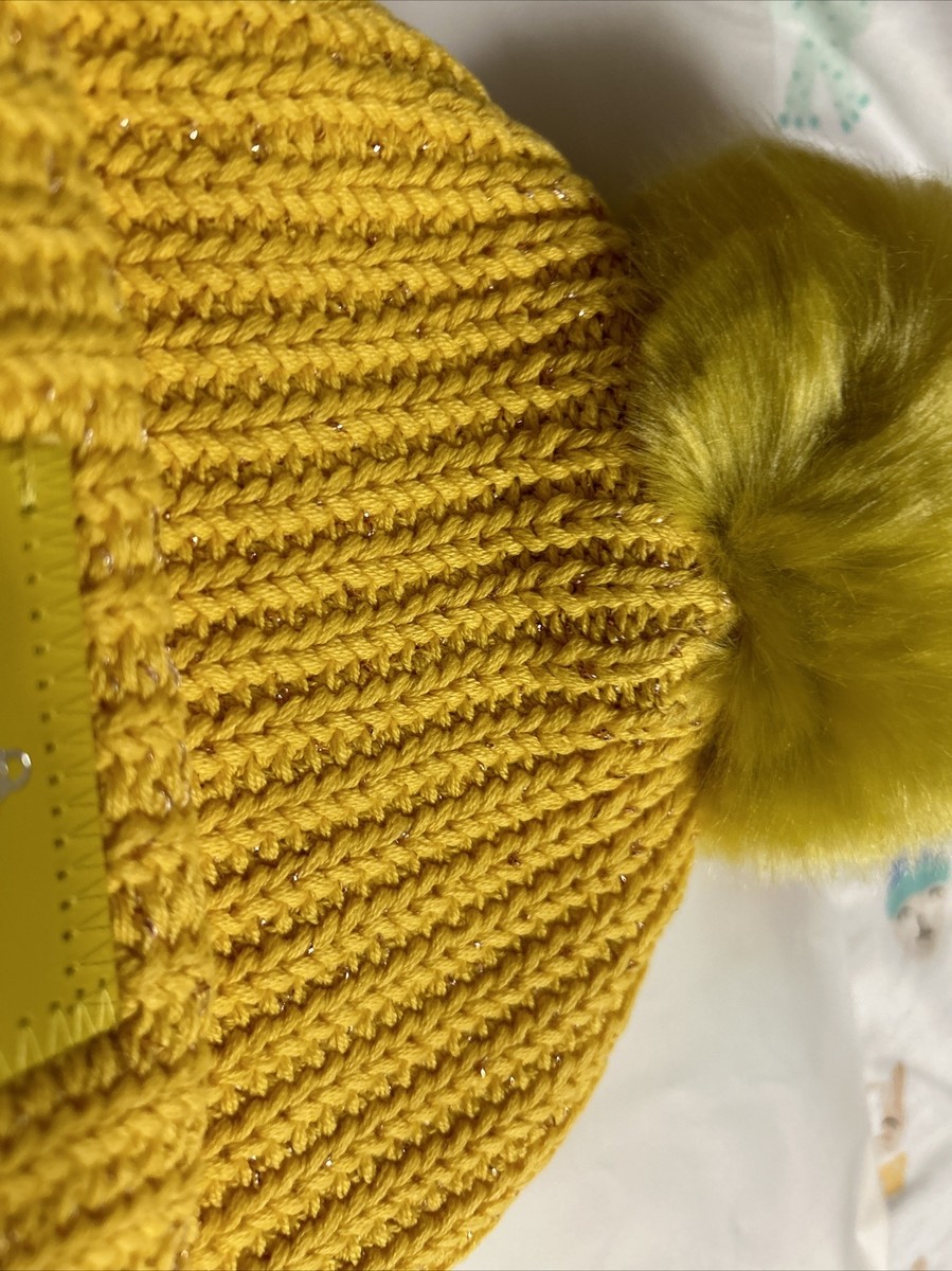 Belle Disney Love Your Melon Mustard Yellow Knit Pom Beanie for Kids NWOT Love Your Melon Disney Beauty and the Beast Belle Pom  main image 4