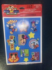 Vintage NOS Hallmark Mickey Mouse Reward Stickers 8 Sheets Disney Sealed Package