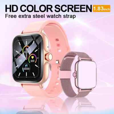2025 Smart Watch 1.83'' HD Screen Make/Receive Calls Fitness Track Android/iPhone