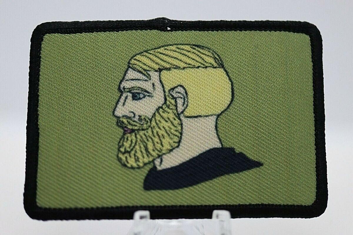  Chad Yes Meme Patch, Morale Patch, Meme Patch, Hook