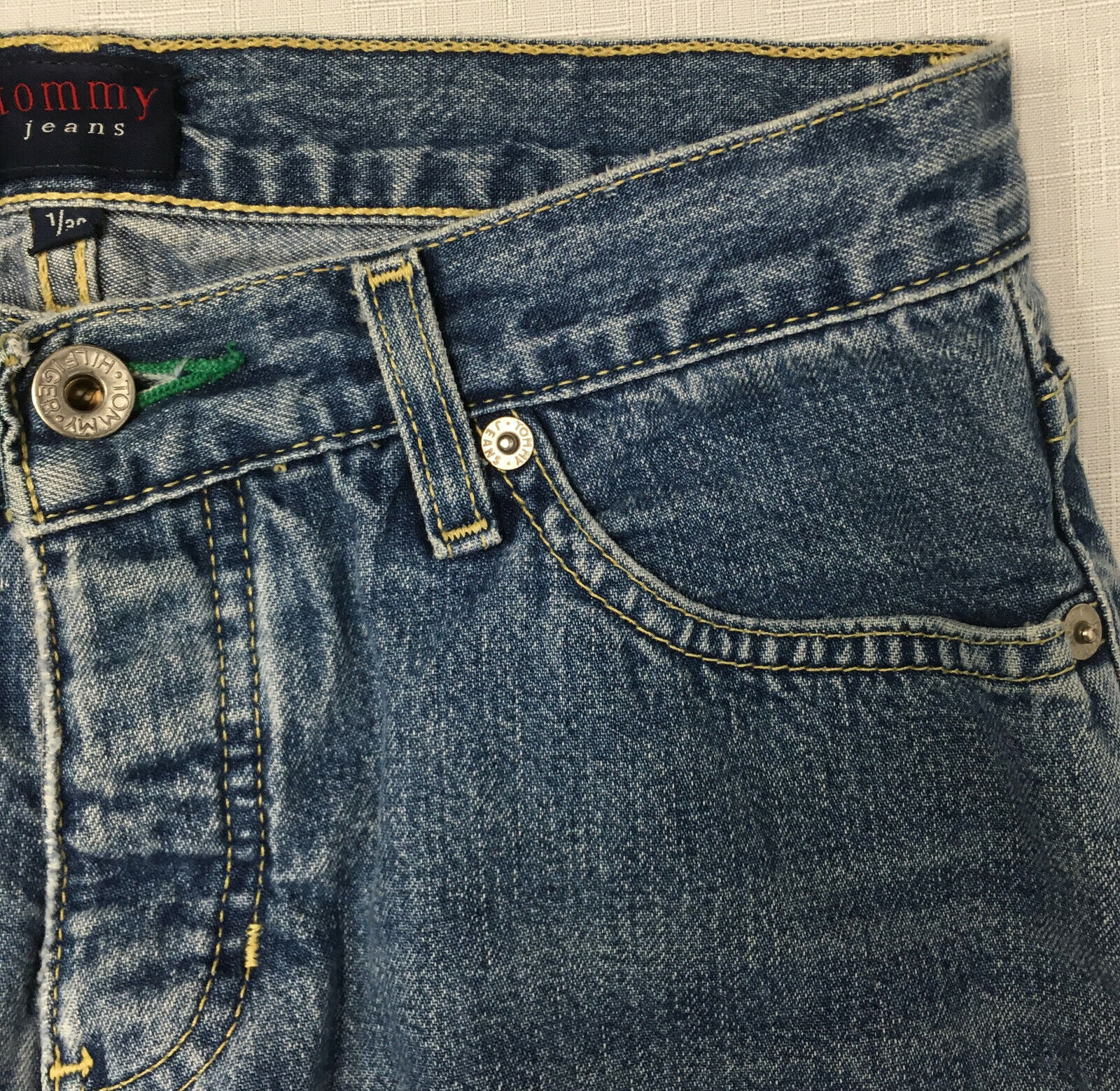 Tommy Hilfiger Tommy Jeans 1/30 Blue Jeans Logo Patch on Back | eBay