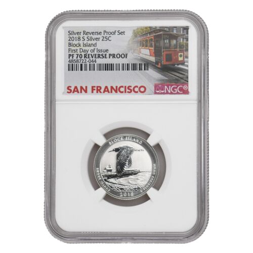 2018-S Silver Reverse PF70 NGC primo giorno di emissione set sei monete rare coin - Foto 8 di 13