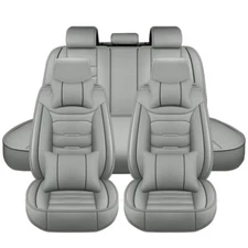Universal Leather Car 5 Seats Covers Full Set For Toyota Honda Ford Mercedes-Ben
