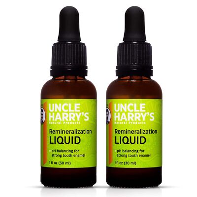 Uncle Harry's Natural & Fluoride-Free Remineralization Liquid for Tooth Ename...