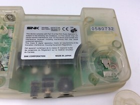 Neo Geo Pocket Color SNK Console Crystal White