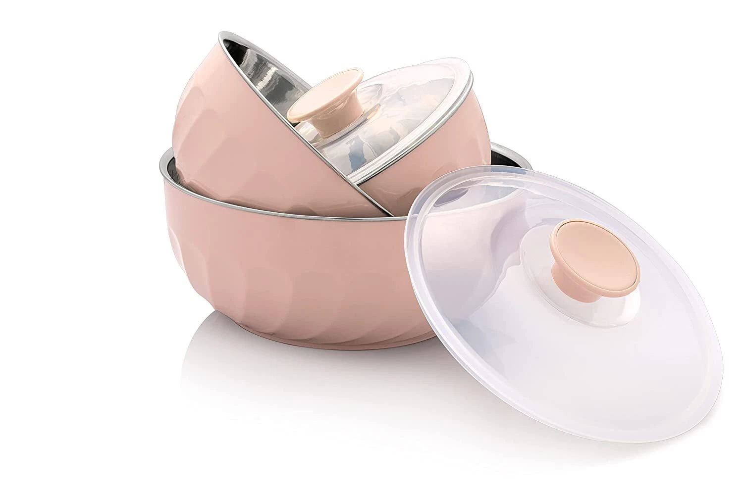 Stainless Steel Mixing & Serving Bowl ,Microwave Safe-3 Pcs (500/1000/1500 ML)
Opens in a new window