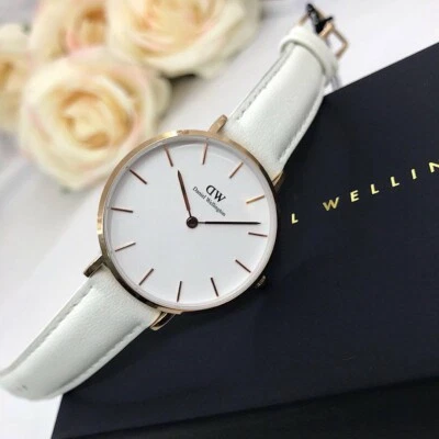 Orologio Daniel Wellington Donna DW00100189 32mm Bianco Oro Rosa Classic Petite