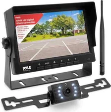 Pyle Single CH 7" 1080P HD Digital Wireless Monitor Camera System - Black