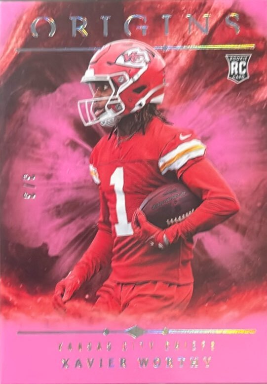 2024 Panini Origins Rookies#150 Xavier Worthy Pink /3