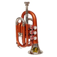 SOUND SAGA  Pocket Trumpet With All Accessories Including Mouthpiece  Case.