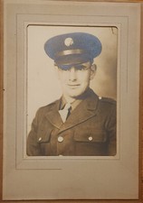 Vintage Photo WWII Soldier Portrait 4.5 x 6.5 Inches