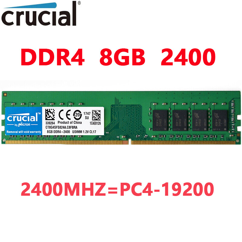 Crucial Memory Crucial 8gb Ram 2400mhz Crucial DDR4 8GB 2400Mhz