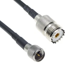 RG58 UHF FEMALE SO239 to MINI UHF MALE connector Lot RF radio coax coaxial cable