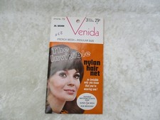 Vintage Venida Nylon Hair Net - Dark Brown - 3 Pack - NOS