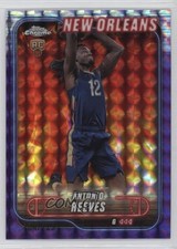 2024-25 Topps Chrome Purple Geometric Refractor /129 Antonio Reeves #131 17uv