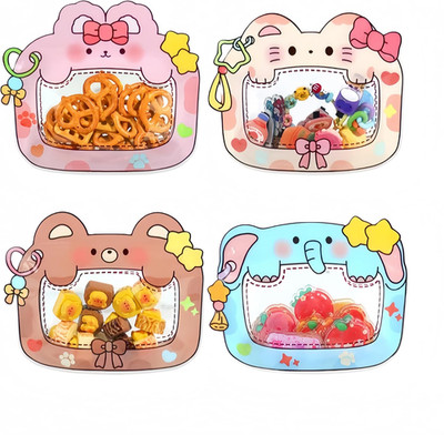 WACCOMT Pack 40 Stück 17X12.5Cm Cartoon Treat Goodie Geschenke Taschen | Cat Bea