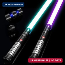 Dueling Lightsaber Toy - Realistic 2-in-1 Detachable Light Saber for Kids  Adul