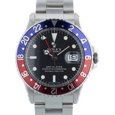 Rolex GMT Master Pepsi 1675 40mm Black Dial Steel Oyster 1970 Original Box