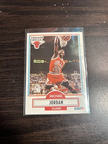 1990-91 Fleer Michael Jordan Basketball Card #26 Chicago Bulls #26 NM-MINT