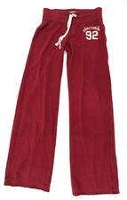 Abercrombie & Fitch Kids Youth Girls Small (S) Sweatpants Maroon 92 Logo