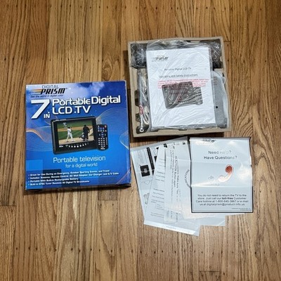 Digital Prism ATSC-710 Portable 7   LCD TV w/ Remote,  AC Adapter