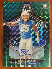 2024 Panini Mosaic - Junior Colson Choice Fusion Green & Black Prizm Auto /25 RC