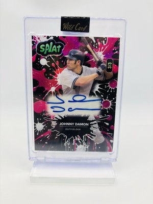 2024 Wild Card Splat Johnny Damon Auto 3/3 MLB Baseball