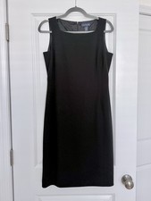 Ann Taylor Women’s Black Sleeveless Lined Cocktail LBD SZ: 6 Sheath Dress EUC