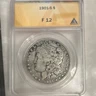1901-S Morgan Silver Dollar $1 Silver 0.9 Fine ANACS F12 KM#110 KEY DATE