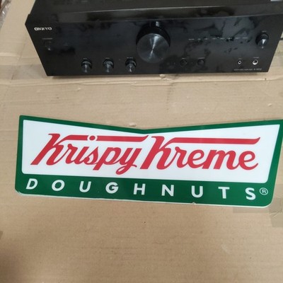 Krispy Kreme Donuts Werbeschild gebraucht p Lesen  