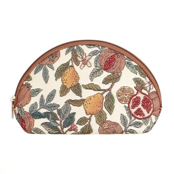 Cosmetics Make Up Bag Toiletry Pouch Recycled William Morris Fruit Tapestry