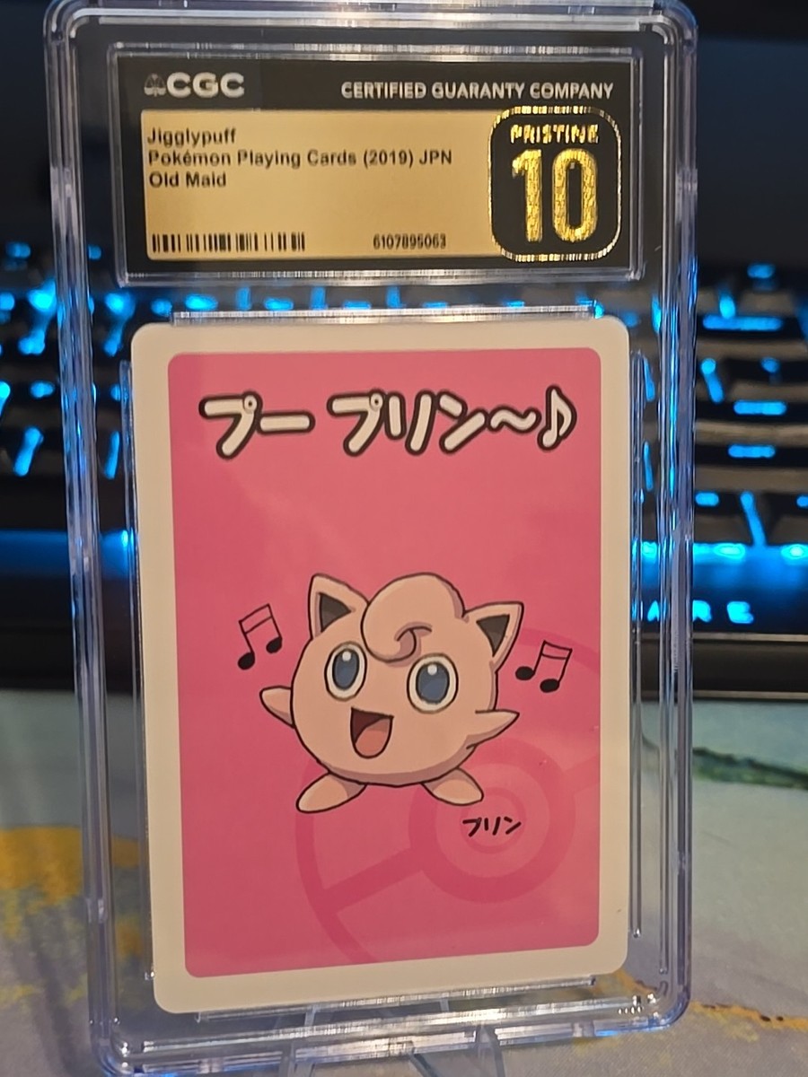 ボ*@様 シリーズ:PCG;listno_Pokemon:20760;カード名: 👑⭐ Jigglypuff Old Maid Certified Pristine 10 Graded Red Play