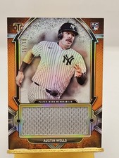 2024 Topps Triple Threads Austin Wells Jumbo Relic /18 Rookie Card (RC) Yankees