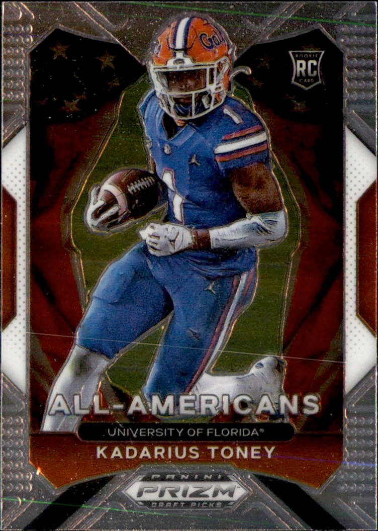 2021 Panini Prizm Draft Picks - All-American Kadarius Toney #195 (RC)