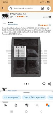 Acuvara Battery Pouch To Hold Smaller Batteries