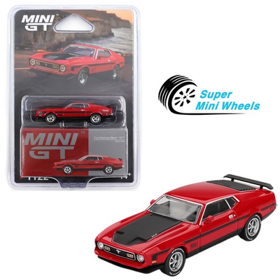 #ad Mini GT 1:64 Ford Mustang Mach1 1971 Race Red #1122 $12.99