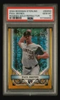 2024 BOWMAN STERLING ROOKIES BSR-30 PAUL SKENES GOLD REFRACTOR /50 PSA 10-POP 11