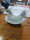 Vintage Indiana Milk Galss Hen On Nest 7 Inch