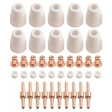 Plasma Cutter Tip Replacement Parts Pack of 10 Nozzles Electrodes Cups