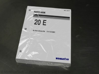 Komatsu 20 E Wheel Loader Parts Manual Exploded View Catalog Diagram Book
