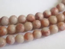 RED SPOT JASPER 4mm ROUND SEMI PRECIOUS STONE BEADS  sp9