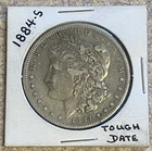 1884-S Morgan Silver Dollar $1 San Francisco Better Date Silver Coin Fine/VF