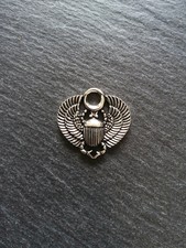 4 or 20 Egyptian Scarab Beetle Pendant or Charms Antique Silver Tone  27x26mm UK