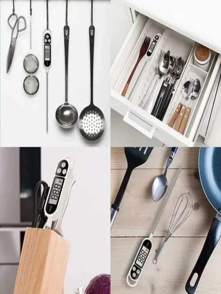 TP300 Digital Fleischthermometer Kuechenthermometer Sonde BBQ LCD -50 bis 300