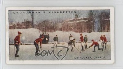 1929 Churchman's Sports & Games in Many Lands Tobacco Ice-Hockey Canada #3 3q4
