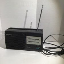 Vintage Sony ICF-24 AM/FM Radio, Clean. Works Great