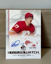 2024-25 UD SP Authentic Yan Kuznetsov Future Watch Auto /999 Card 135 Upper Deck
