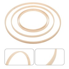 12 PCS Dream Catcher Bamboo Ring Wreath Hoops Floral for Crafts Catchers Rings