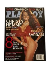 Playboy Magazine April 2005 -Christy Hemme WWE-WWF Playmate: Courtney Culkin