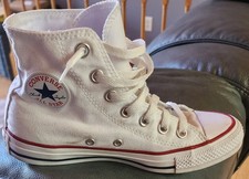 CONVERSE Chuck Taylor ALL STAR white HIGH TOP Sneaker Tennis Shoes M sz 4 W sz 6